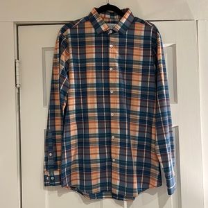 Mizzen+Main Performance Material Dress Shirt, Trim Fit Leeward Collection, large